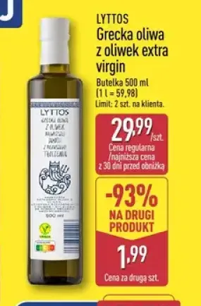 Grecka oliwa z oliwek extra virgin Lyttos