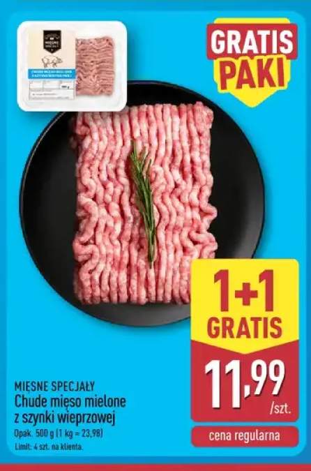Chude mięso mielone z szynki wieprzowej Mięsne Specjały