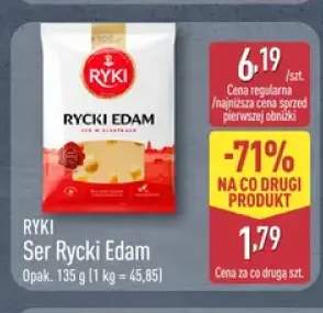 Ser Rycki Edam w plastrach Ryki