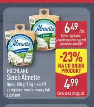Serek Almette śmietankowy Hochland +1 wariant