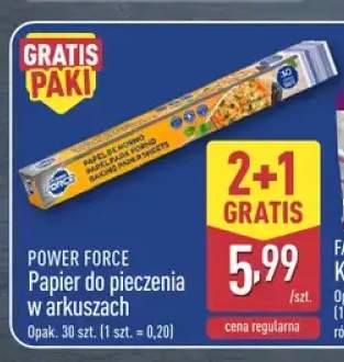 Papier do pieczenia w arkuszach Power Force