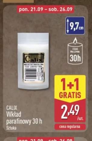 Wkład parafinowy 30 h Calix