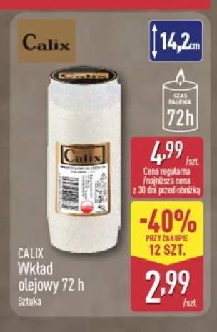 Wkład olejowy 72h Calix