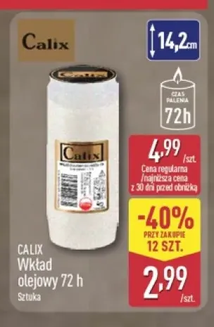 Wkład olejowy 72h Calix