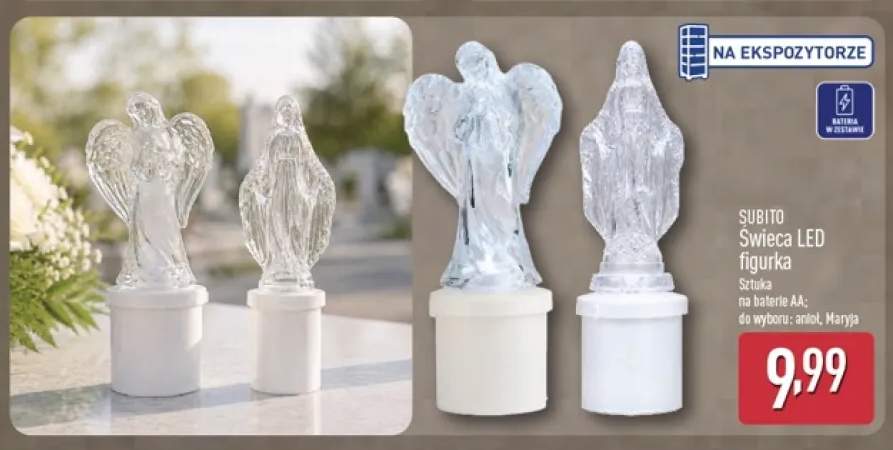 Świeca LED figurka anioł Subito +1 wariant