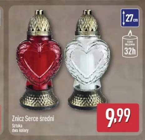 Znicz serce średni
