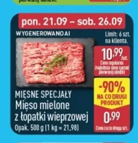 Mięso mielone z łopatki wieprzowej Mięsne Specjały