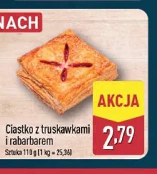 Ciastko z truskawkami i rabarbarem