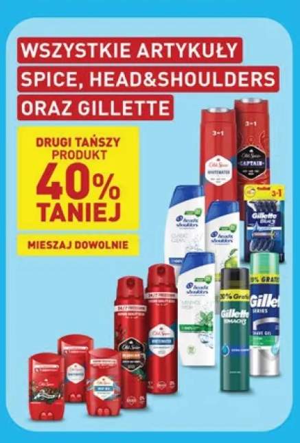 Artykuły Spice, Head & Shoulders oraz Gillette +11 wariantów