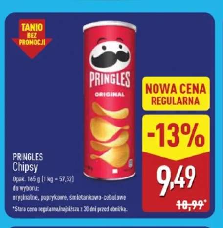Chipsy oryginalne Pringles +2 warianty