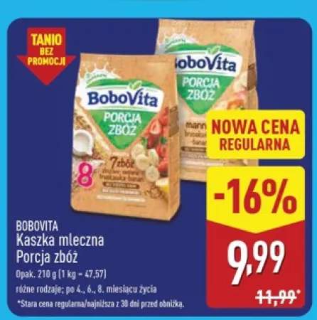 Kaszka mleczna Porcja zbóż BoboVita