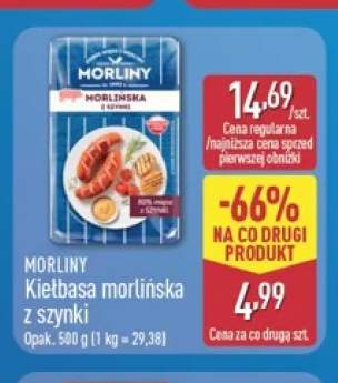 Kiełbasa morlińska z szynki Morliny