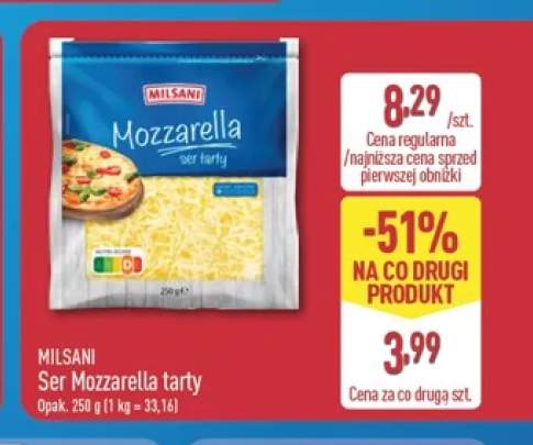 Ser Mozzarella tarty Milsani