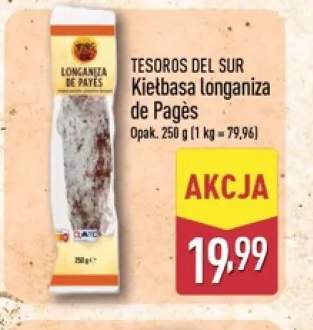 Kiełbasa longaniza de Pagès Tesoros del Sur