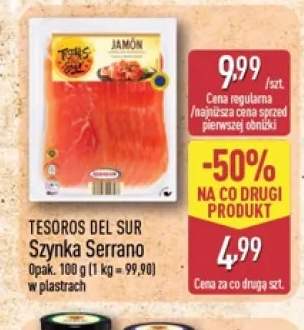 Szynka Serrano w plastrach Tesoros del Sur