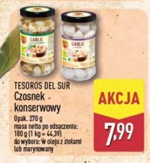Czosnek konserwowy w oleju z ziołami Tesoros del Sur +1 wariant