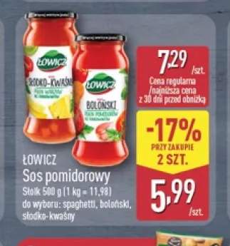 Sos pomidorowy spaghetti Łowicz +2 warianty
