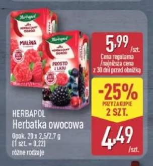 Herbatka owocowa malina Herbapol +1 wariant