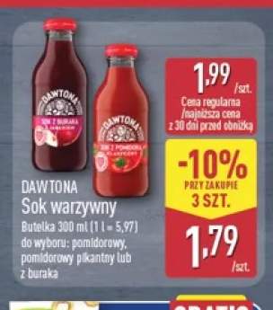 Sok warzywny pomidorowy Dawtona +2 warianty