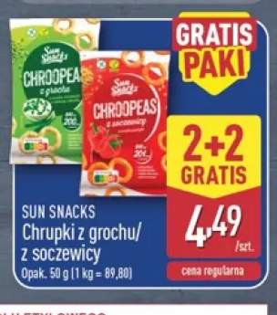 Chrupki z grochu Sun Snacks +1 wariant