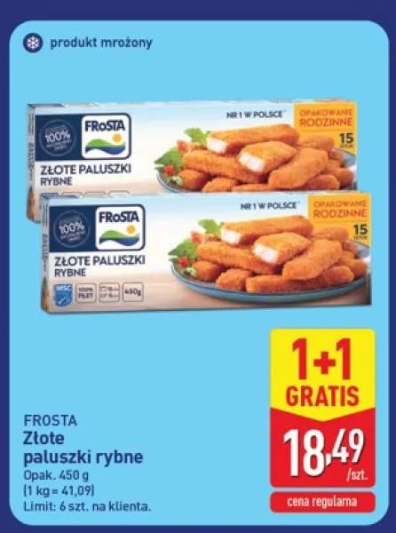 Złote paluszki rybne Frosta