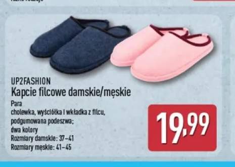 Kapcie filcowe damskie UP2FASHION +1 wariant