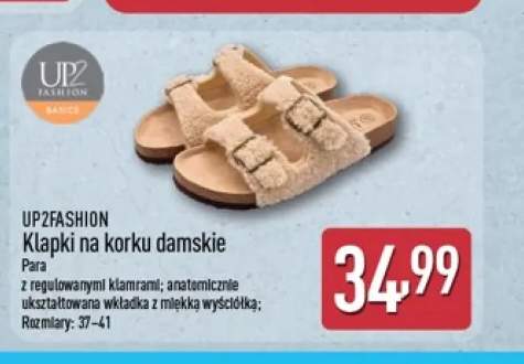 Klapki na korku damskie UP2FASHION