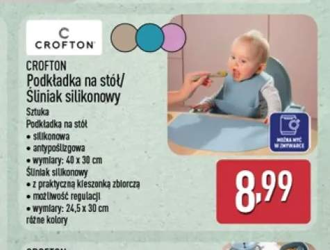 Śliniak silikonowy Crofton +1 wariant