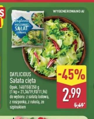 Sałata cięta z sałatą lodową Daylicious +3 warianty