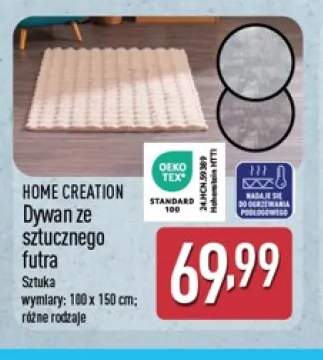 Dywan ze sztucznego futra 100x150 cm Home Creation