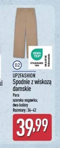 Spodnie z wiskozą damskie Up2fashion
