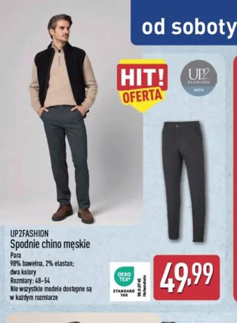 Spodnie chino męskie UP2Fashion