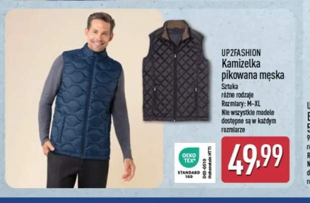 Kamizelka pikowana męska UP2Fashion