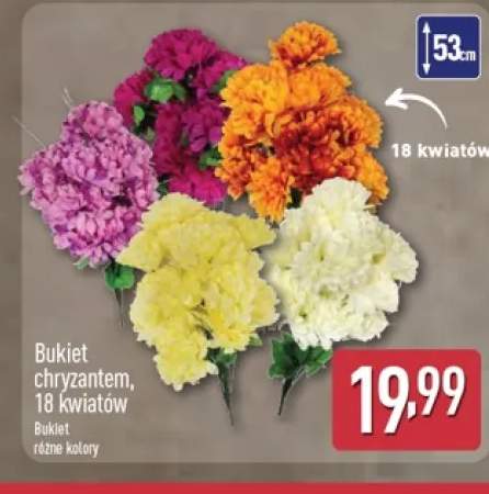 Bukiet chryzantem 18 kwiatów
