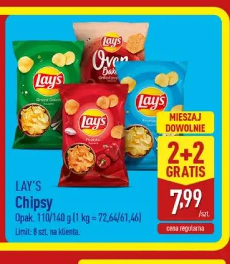 Chipsy Oven Baked Grilled Paprika Lay's +3 warianty