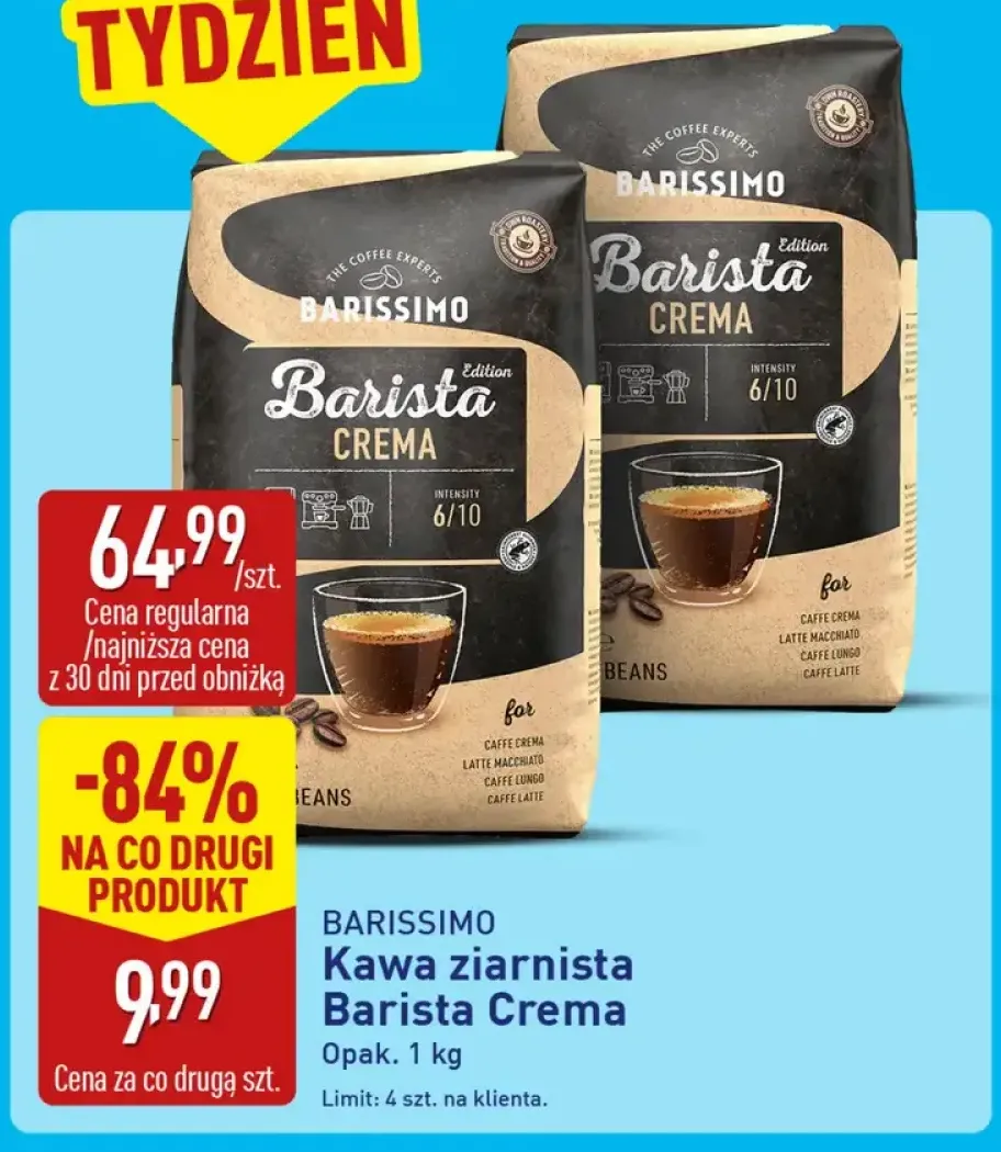 Kawa ziarnista Barista Crema Barissimo