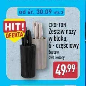 Zestaw noży w bloku 6-częściowy Crofton