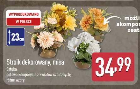 Stroik dekorowany misa