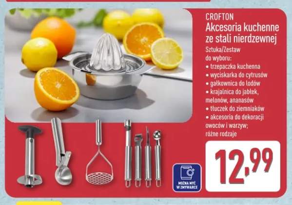 Akcesoria kuchenne ze stali nierdzewnej trzepaczka kuchenna Crofton +5 wariantów