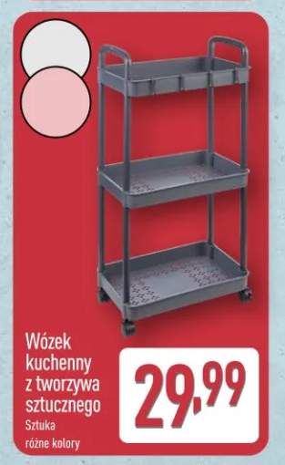 Wózek kuchenny z tworzywa sztucznego