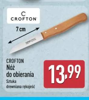 Nóż do obierania 7 cm drewniana rękojeść Crofton