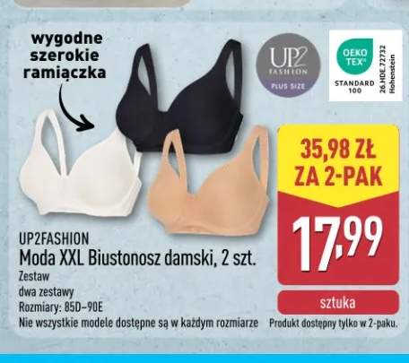 Biustonosz damski Moda XXL 2-pak UP2FASHION