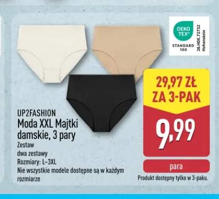 Majtki damskie Moda XXL 3-pak UP2FASHION