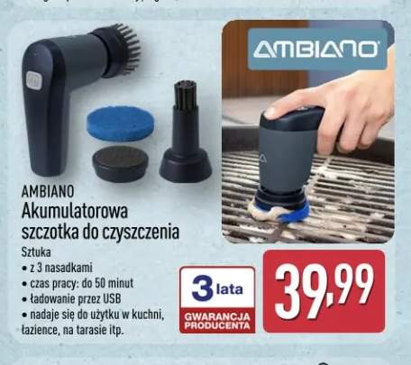 Akumulatorowa szczotka do czyszczenia Ambiano