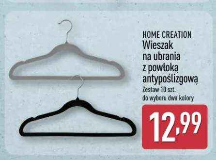 Wieszak na ubrania z powłoką antypoślizgową 10-pak Home Creation