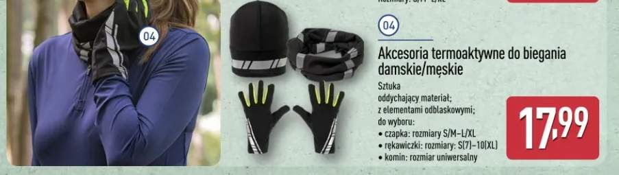 Czapka termoaktywna do biegania damska/męska +2 warianty