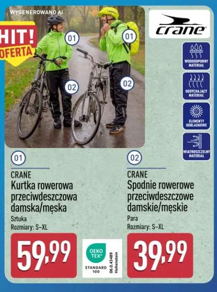 Kurtka rowerowa przeciwdeszczowa damska Crane +3 warianty