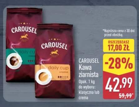 Kawa ziarnista crema Carousel +1 wariant