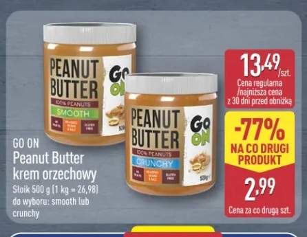Peanut Butter krem orzechowy smooth Go On +1 wariant