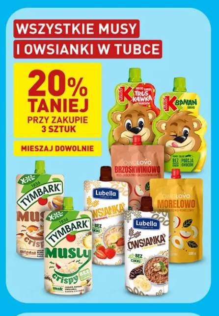Mus Kubuś truskawka +8 wariantów